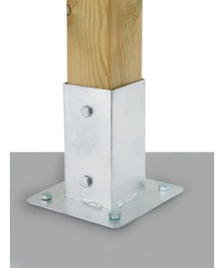 PORTAPALI DA AVVITARE 71X71X151MM GALVANIZZATO A C